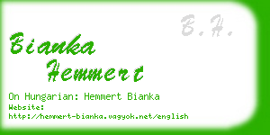 bianka hemmert business card